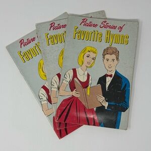 Vintage 1964 Picture Stories of Favorite Hymns, religious, youth, comic, church‎